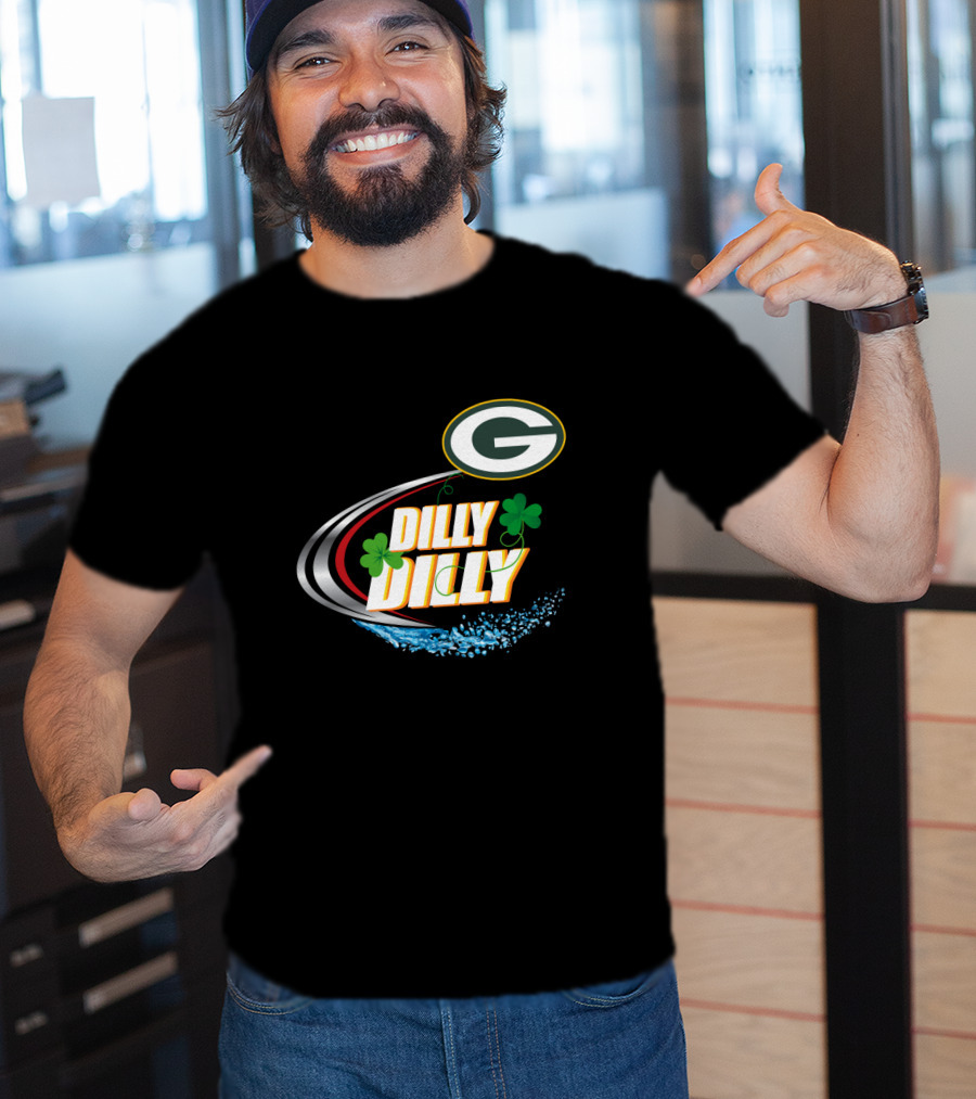 Green Bay Packers Dilly Dilly Clover Splash T-Shirt