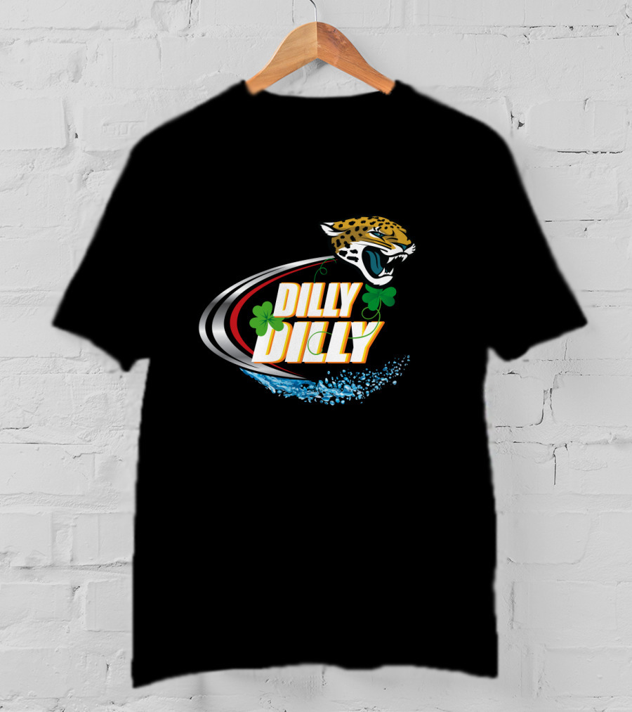 Dilly Dilly Jacksonville Jaguars Clover Splash T-Shirt