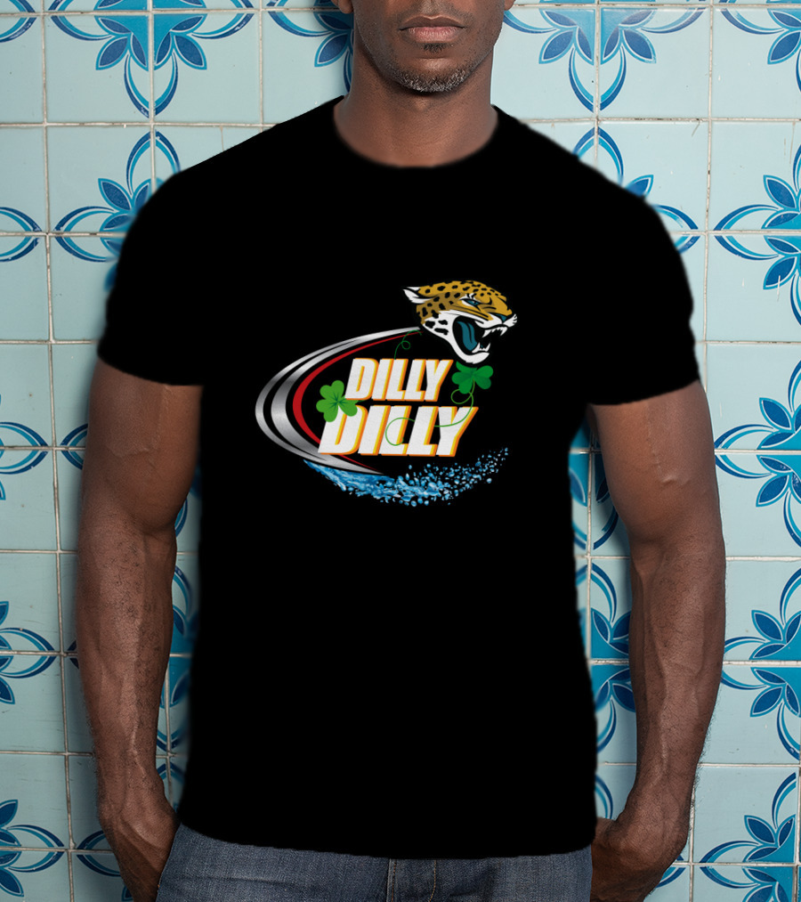 Dilly Dilly Jacksonville Jaguars Clover Splash T-Shirt