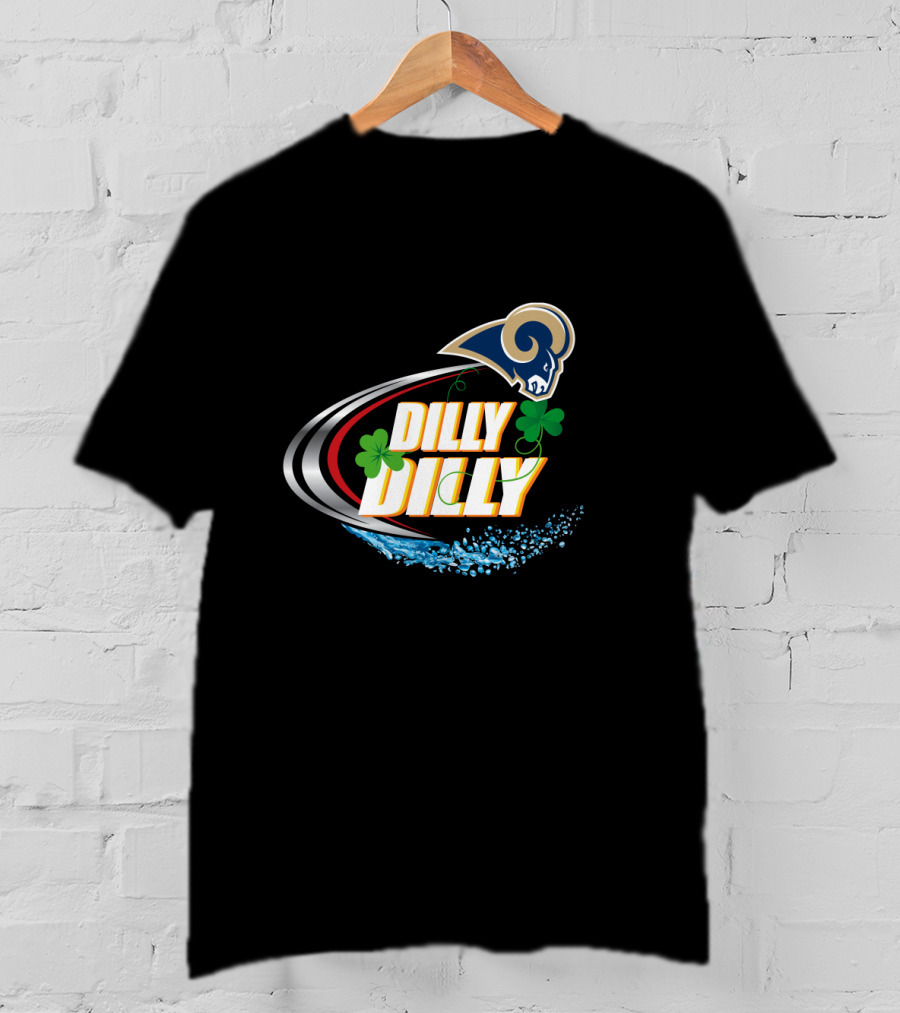 Dilly Dilly Los Angeles Rams Clover Splash T-Shirt