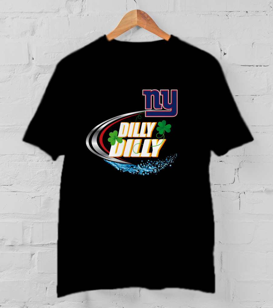 Ny Dilly Dilly New York Giants Shamrock Splash T-Shirt