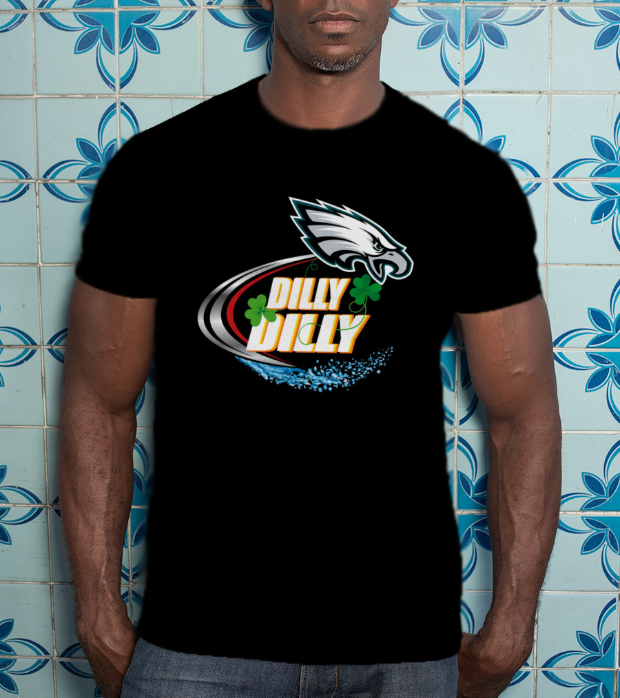 Dilly Dilly Philadelphia Eagles Shamrock Splash T-Shirt