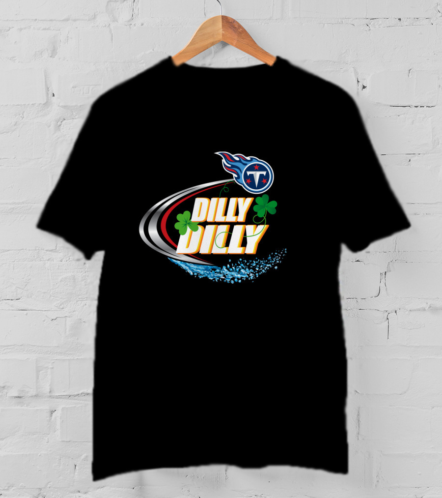 Dilly Dilly Tennessee Titans Football Clover Splash T-Shirt