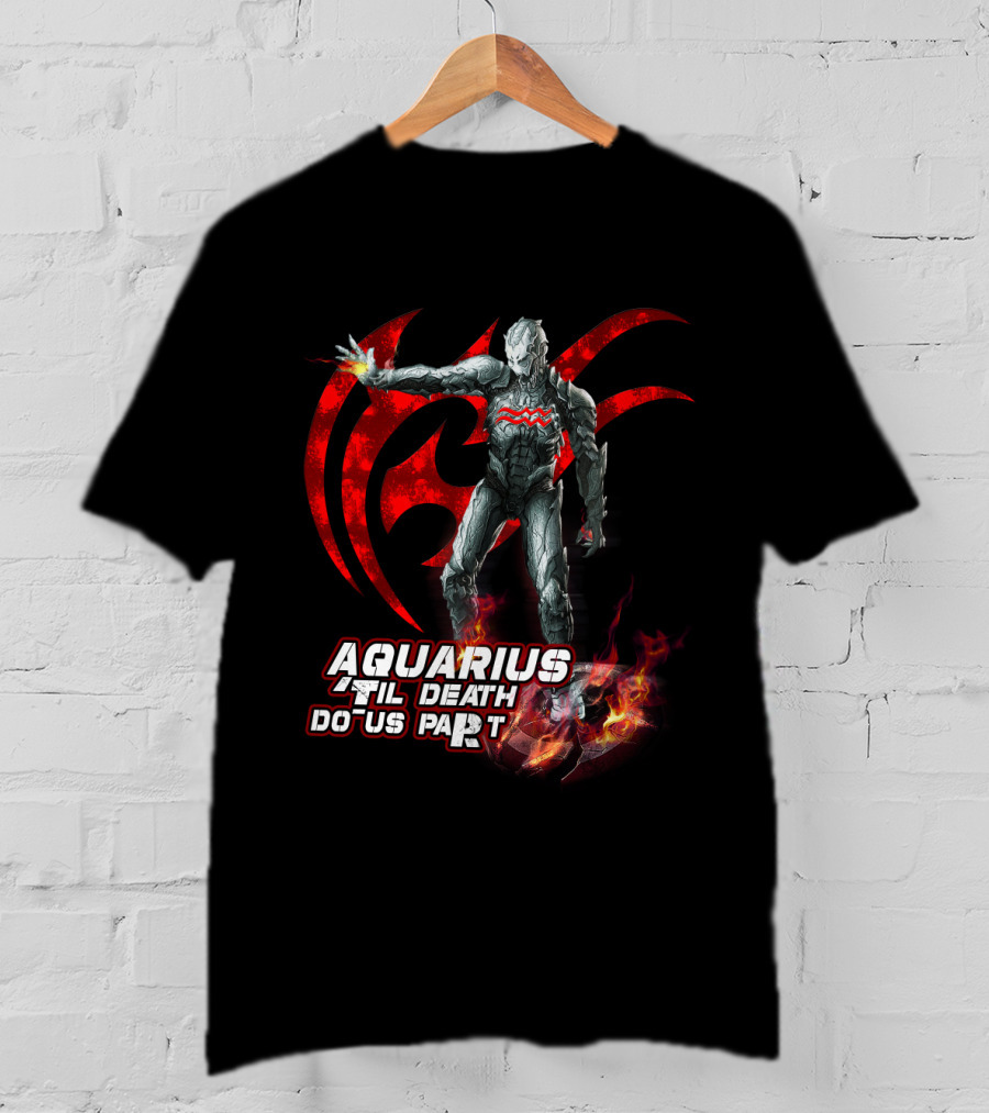 Aquarius Til Death Do Us Part Ultron Fire Symbol Marvel Fans T-Shirt