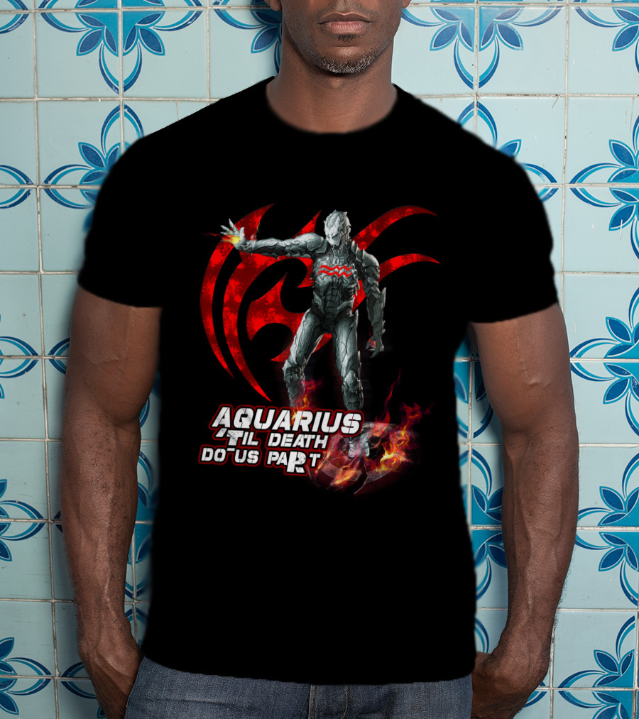 Aquarius Til Death Do Us Part Ultron Fire Symbol Marvel Fans T-Shirt