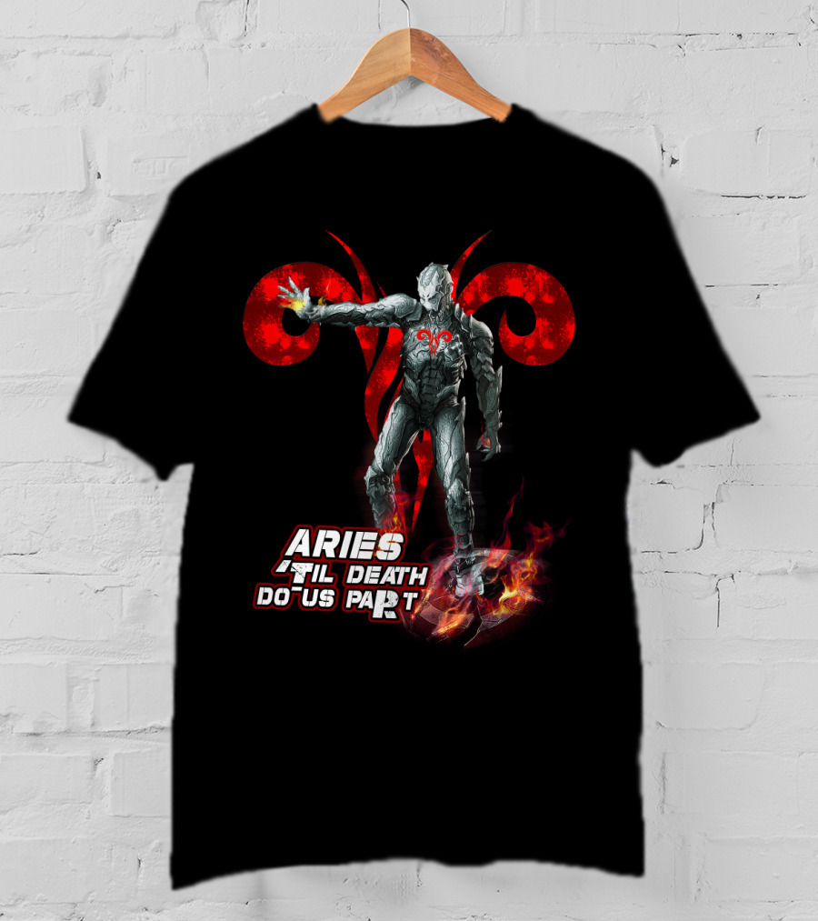 Aries Until Death Do Us Part Iron Man Ultron Marvel Fans T-Shirt