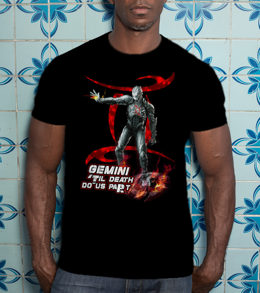 Gemini Til Death Do Us Part Iron Man Marvel Fans Fandom T-Shirt