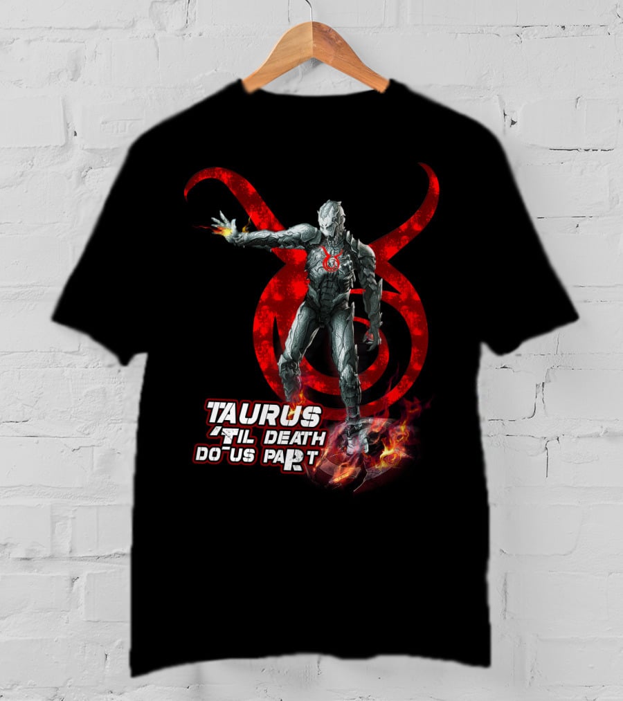Taurus Until Death Do Us Part Red Symbol Iconic Character Marvel Fans T-Shirt