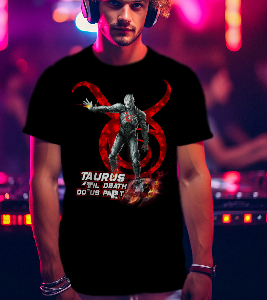 Taurus Until Death Do Us Part Red Symbol Iconic Character Marvel Fans T-Shirt