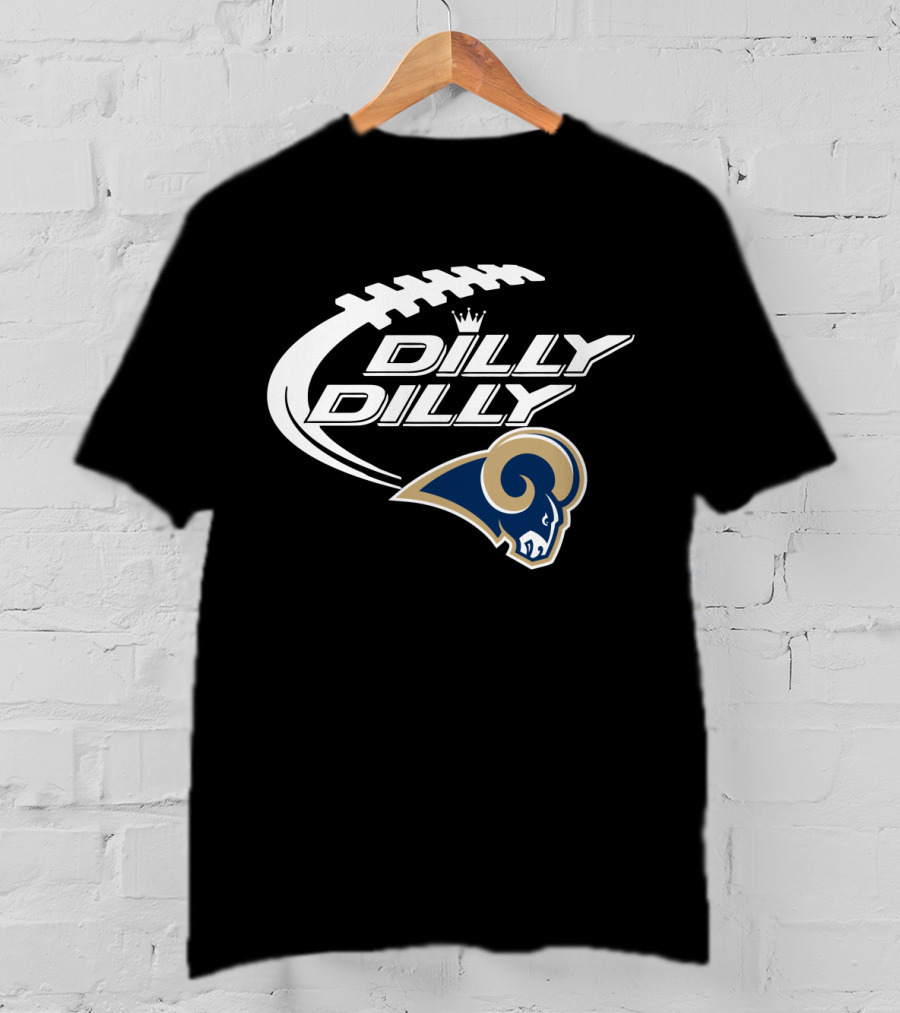Los Angeles Rams Dilly Dilly Bud Light Football T-Shirt