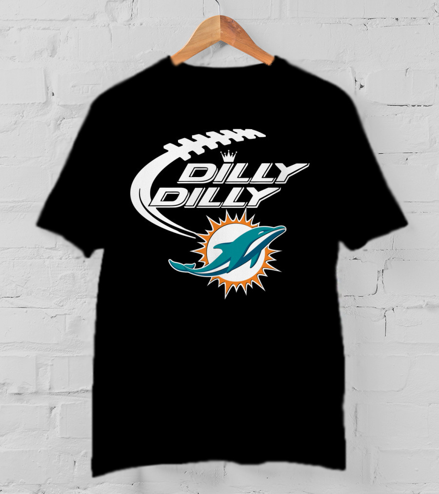 Dilly Dilly Miami Dolphins Bud Light Football T-Shirt
