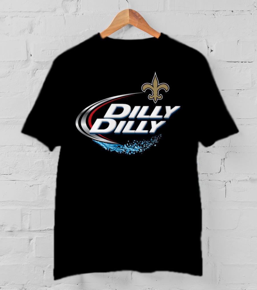 New Orleans Saints Nfl Fan Dilly Dilly Fleur-De-Lis T-Shirt
