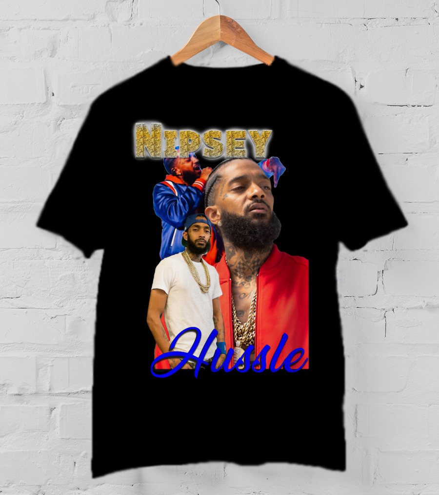 Nipsey Hussle Retro Rap Legends Iconic Collage T-Shirt
