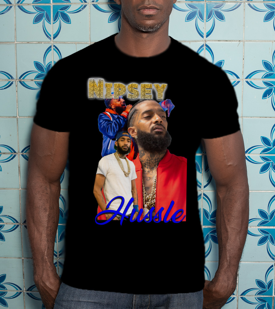 Nipsey Hussle Retro Rap Legends Iconic Collage T-Shirt