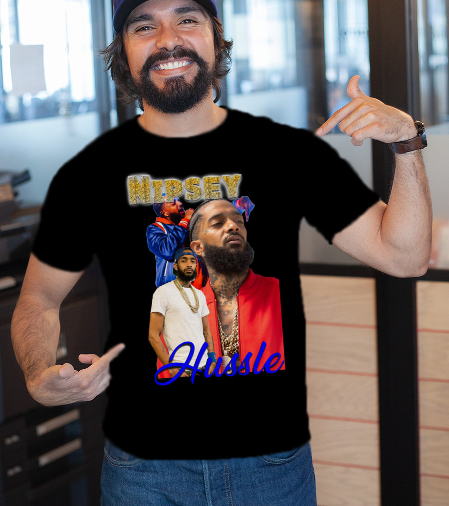 Nipsey Hussle Retro Rap Legends Iconic Collage T-Shirt