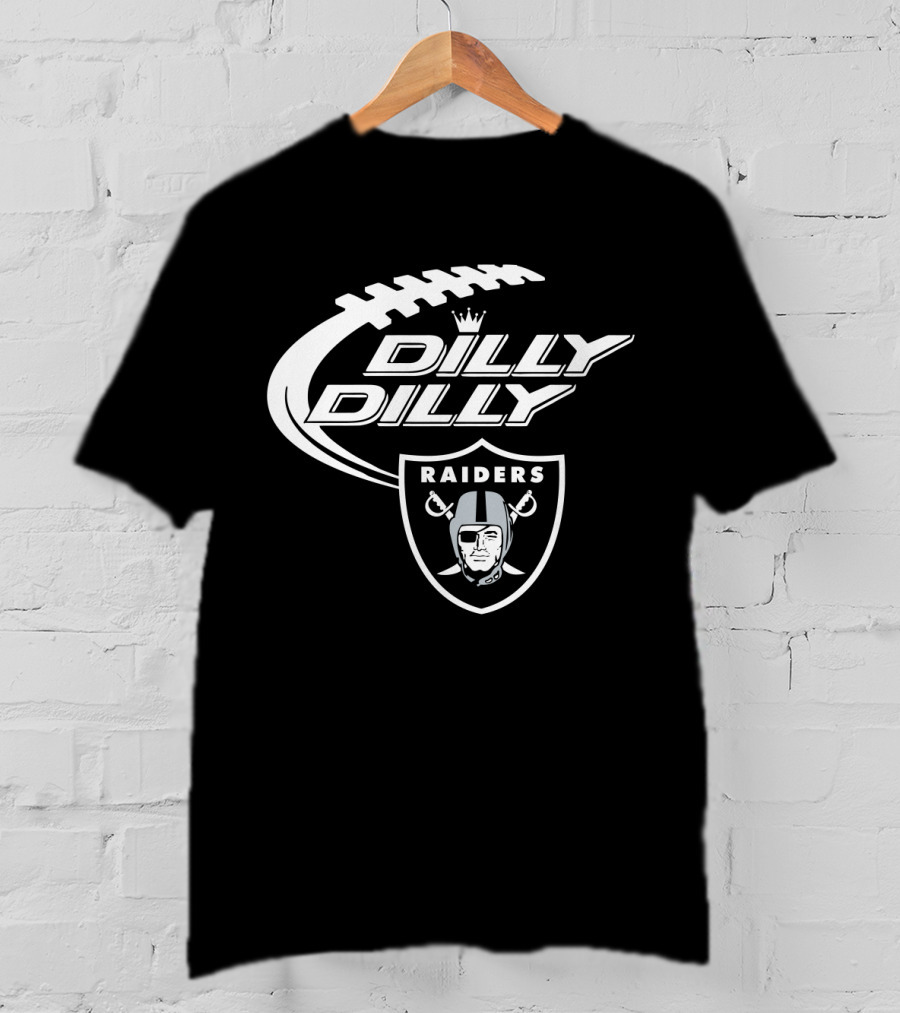 Oakland Raiders Dilly Dilly Bud Light Football Theme T-Shirt