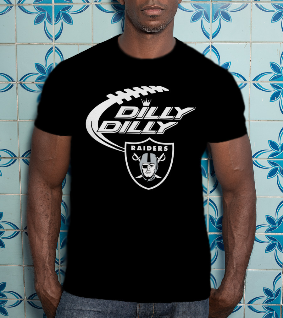 Oakland Raiders Dilly Dilly Bud Light Football Theme T-Shirt