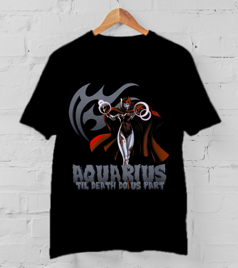 Aquarius Til Death Do Us Part Scarlet Witch Marvel T-Shirt