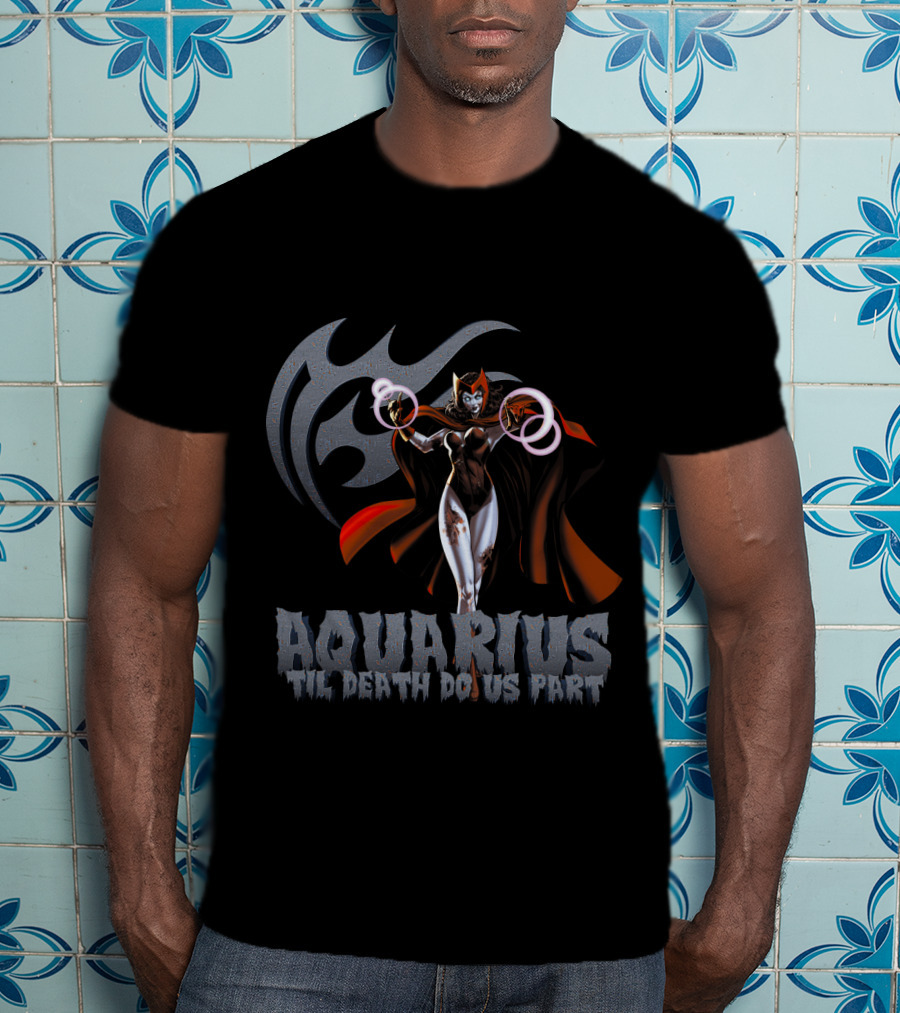 Aquarius Til Death Do Us Part Scarlet Witch Marvel T-Shirt