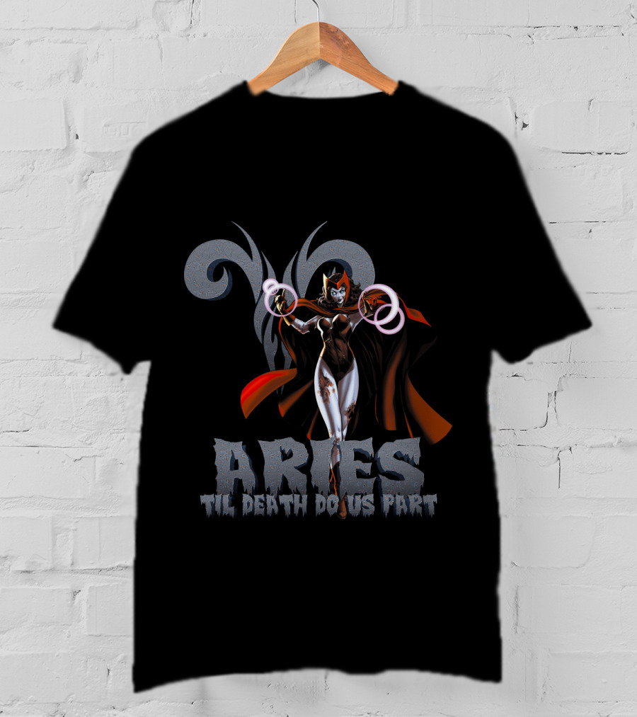 Scarlet Witch Aries Til Death Do Us Part Marvel Fans T-Shirt