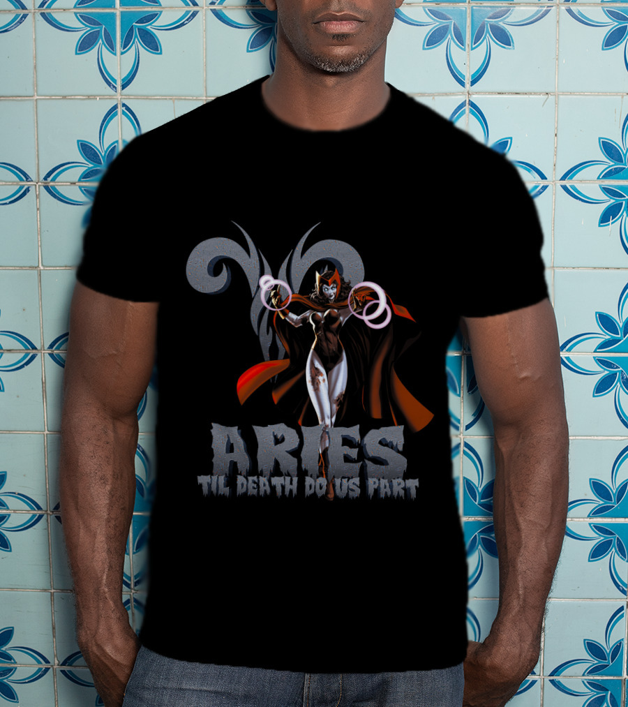 Scarlet Witch Aries Til Death Do Us Part Marvel Fans T-Shirt