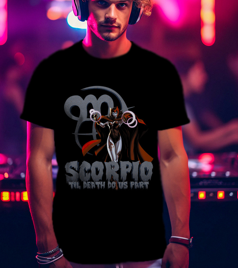 Scarlet Witch Scorpio Til Death Do Us Part Marvel Fans T-Shirt