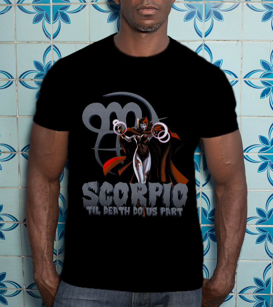 Scarlet Witch Scorpio Til Death Do Us Part Marvel Fans T-Shirt
