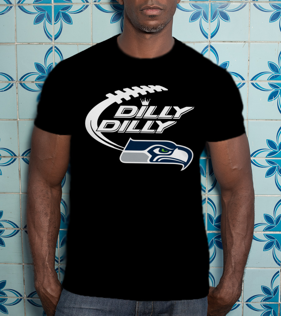 Dilly Dilly Seattle Seahawks Bud Light Football T-Shirt