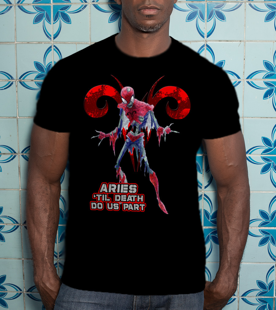 Spiders Aries 'Til Death Do Us Part Marvel Fans T-Shirt