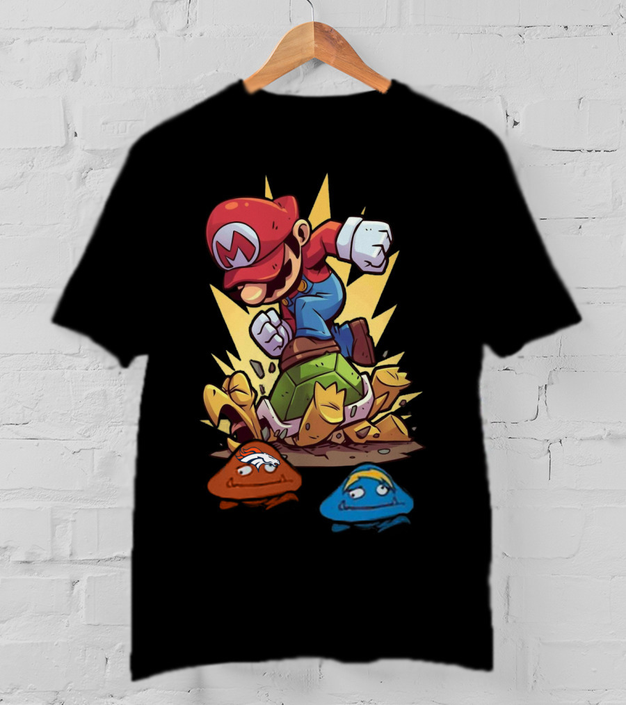 Super Mario Crushing Koopa Shell With Goombas T-Shirt