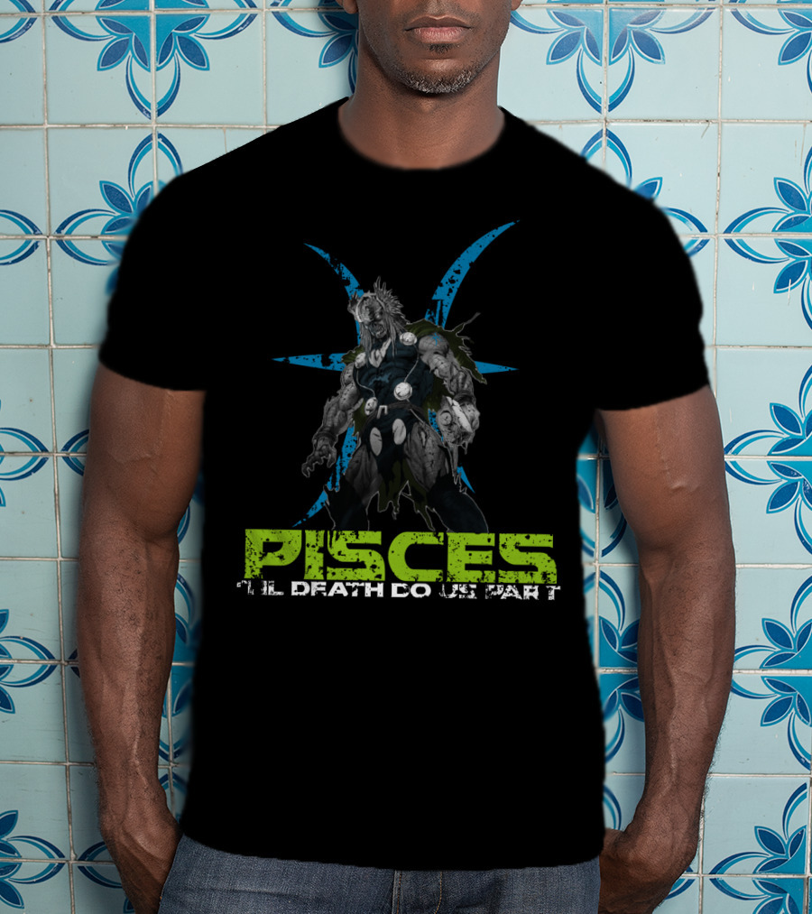 Marvel Thor Zombie Pisces Til Death Do Us Part T-Shirt