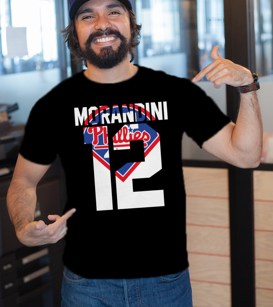 Morandini 12 Philadelphia Phillies 1993 Baseball Team Retro T-Shirt