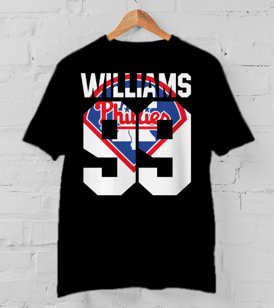 Philadelphia Phillies 1993 Williams 99 Baseball T-Shirt