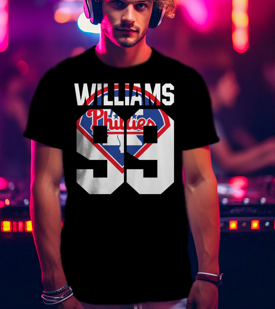 Philadelphia Phillies 1993 Williams 99 Baseball T-Shirt