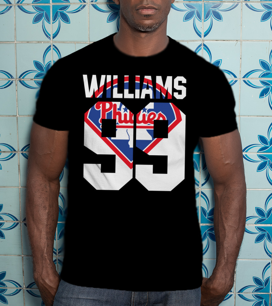 Philadelphia Phillies 1993 Williams 99 Baseball T-Shirt