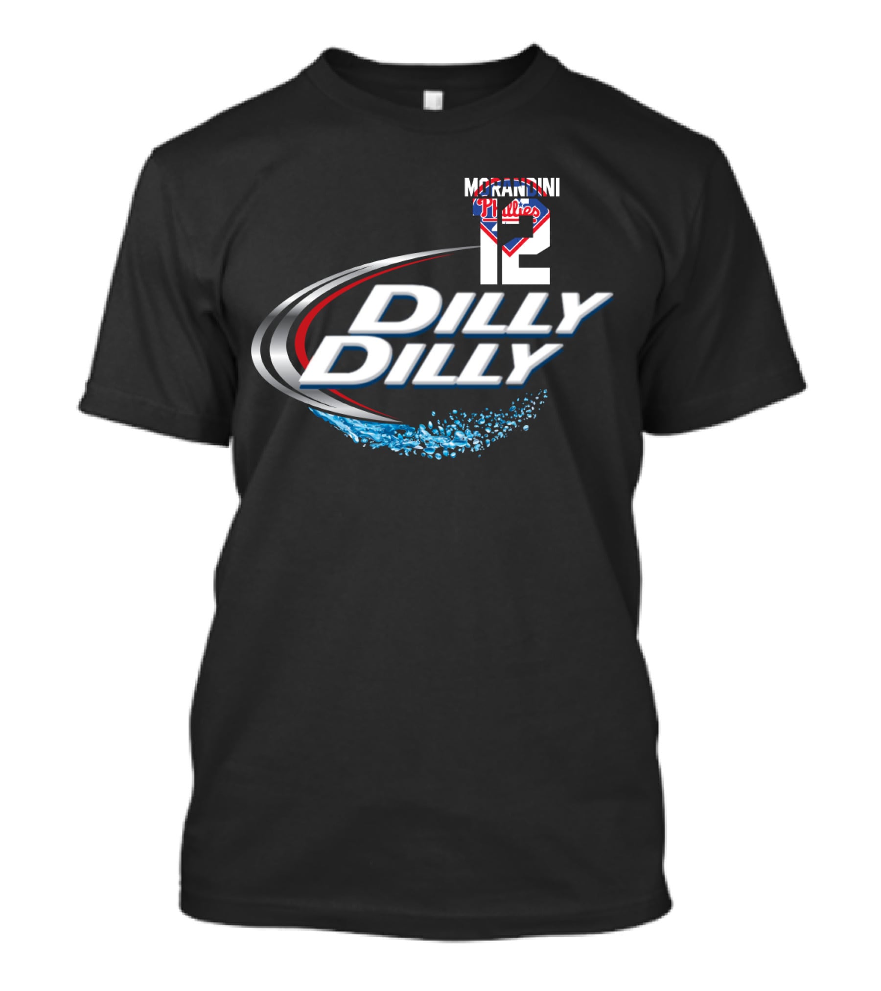 Morandini 12 Philadelphia Phillies 1993 Dilly Dilly T-Shirt