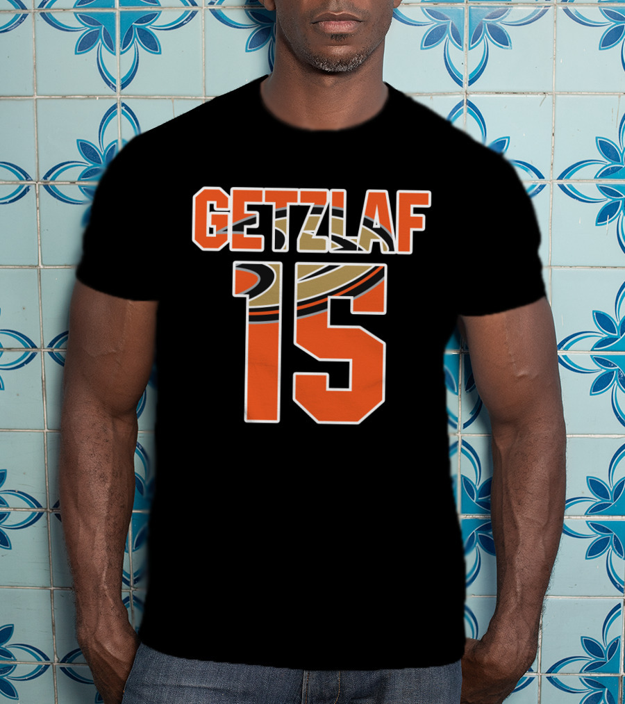 Anaheim Ducks Ryan Getzlaf Number 15 NHL T-Shirt