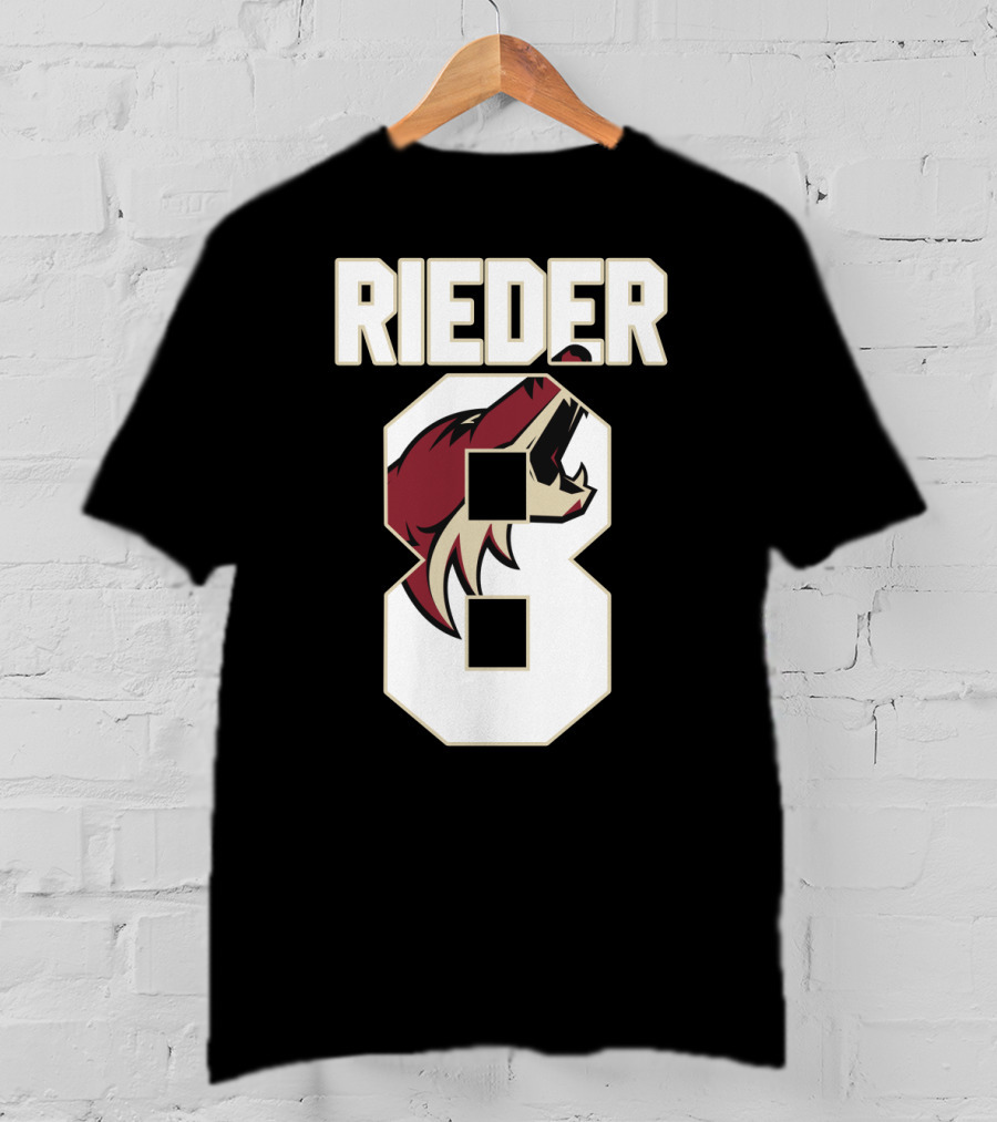 Arizona Coyotes Tobias Rieder Number 8 NHL Team T-Shirt