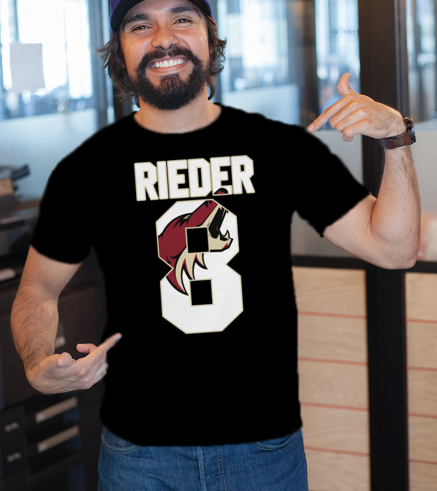 Arizona Coyotes Tobias Rieder Number 8 NHL Team T-Shirt