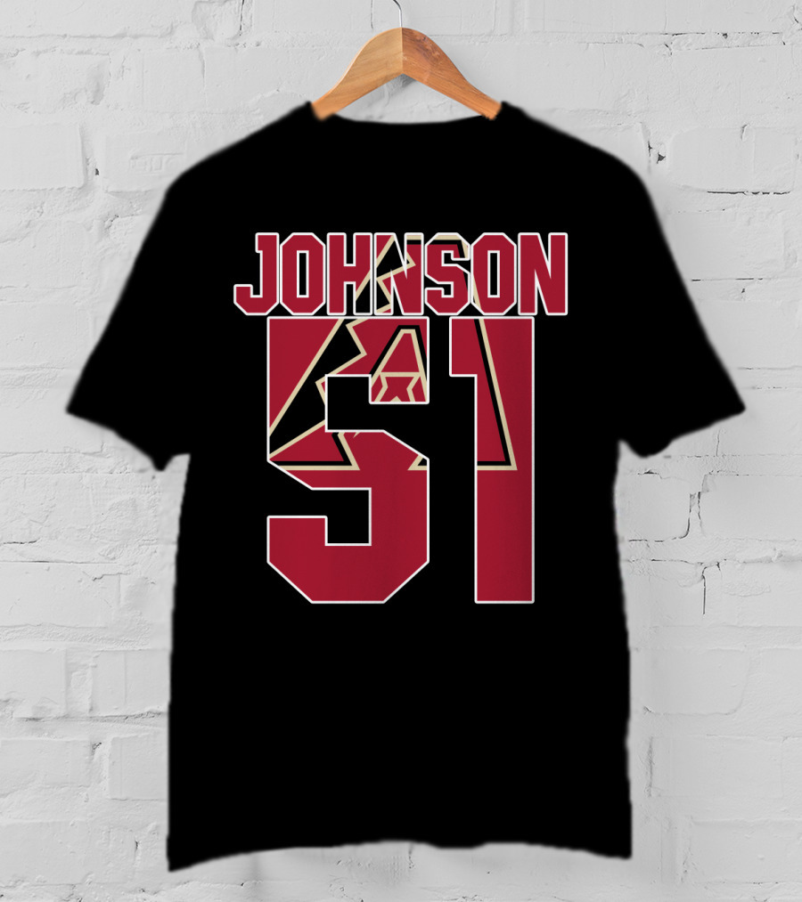 Arizona Diamondbacks Johnson 51 Iconic Baseball Jersey T-Shirt