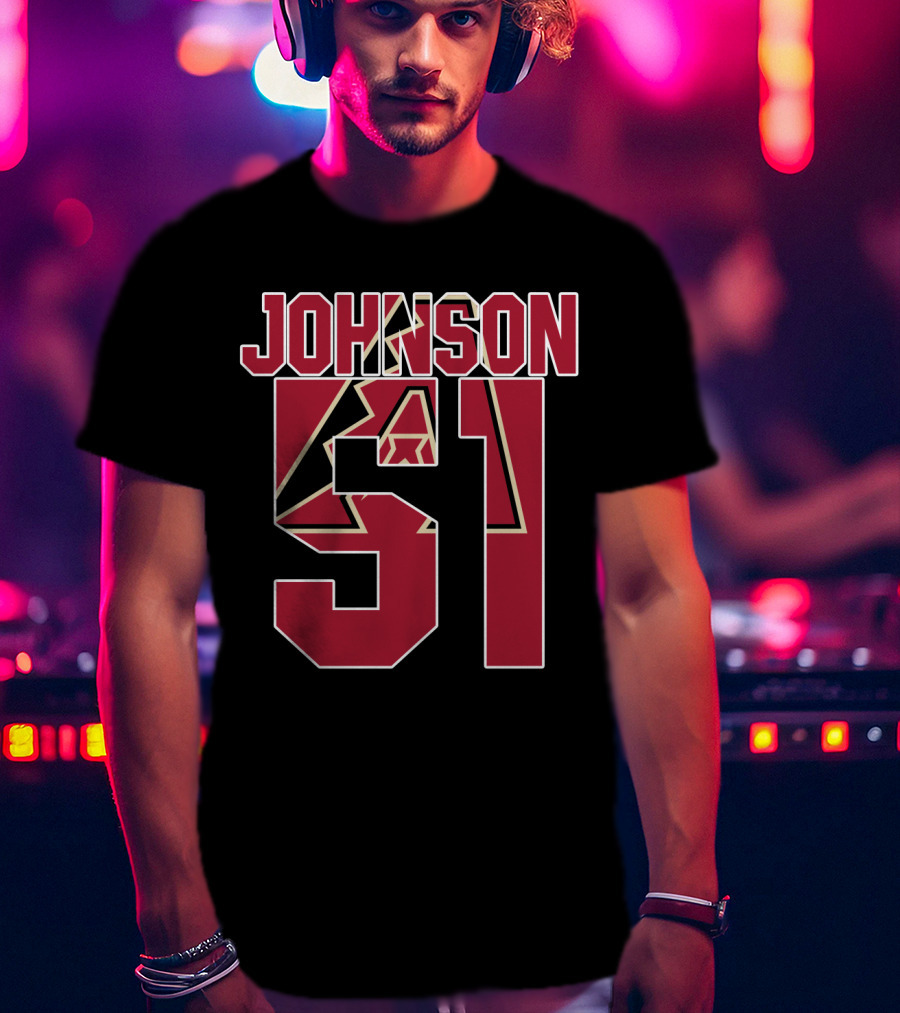 Arizona Diamondbacks Johnson 51 Iconic Baseball Jersey T-Shirt
