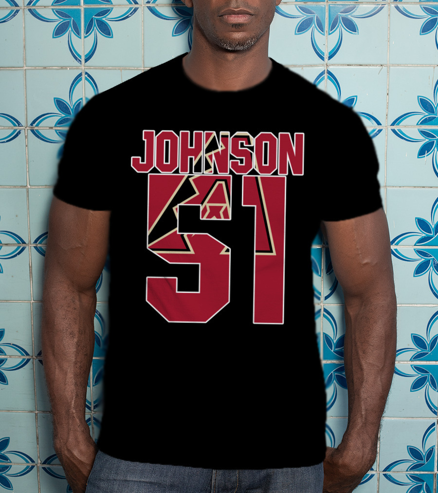 Arizona Diamondbacks Johnson 51 Iconic Baseball Jersey T-Shirt