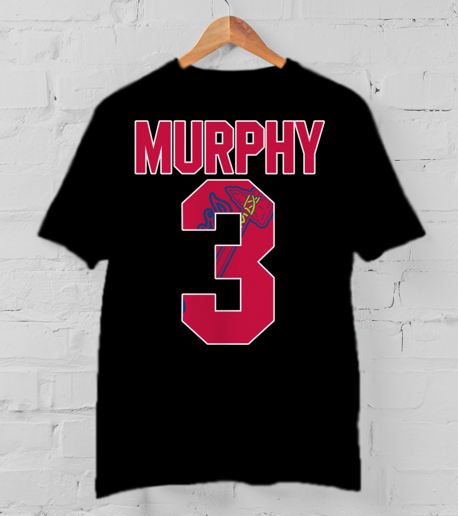 Atlanta Braves Dale Murphy Number 3 Jersey With Iconic Tomahawk T-Shirt