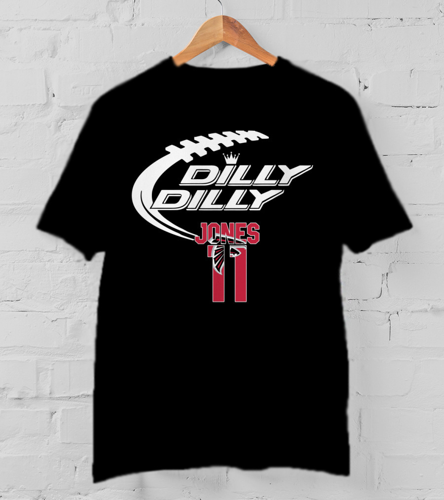 Atlanta Falcons Jones 11 Dilly Dilly Football T-Shirt