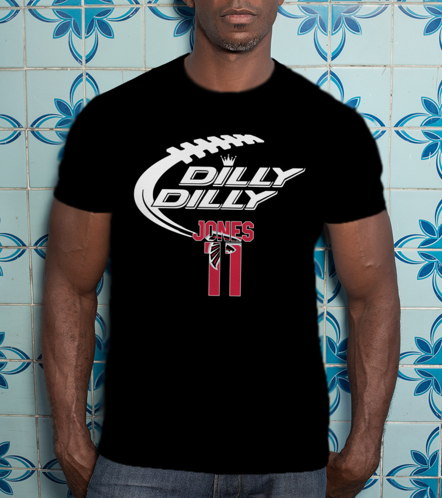 Atlanta Falcons Jones 11 Dilly Dilly Football T-Shirt