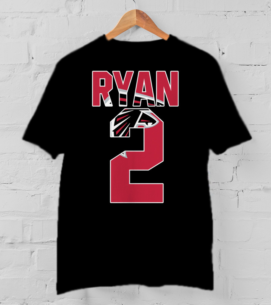 Atlanta Falcons Matt Ryan Number 2 Jersey Fan T-Shirt