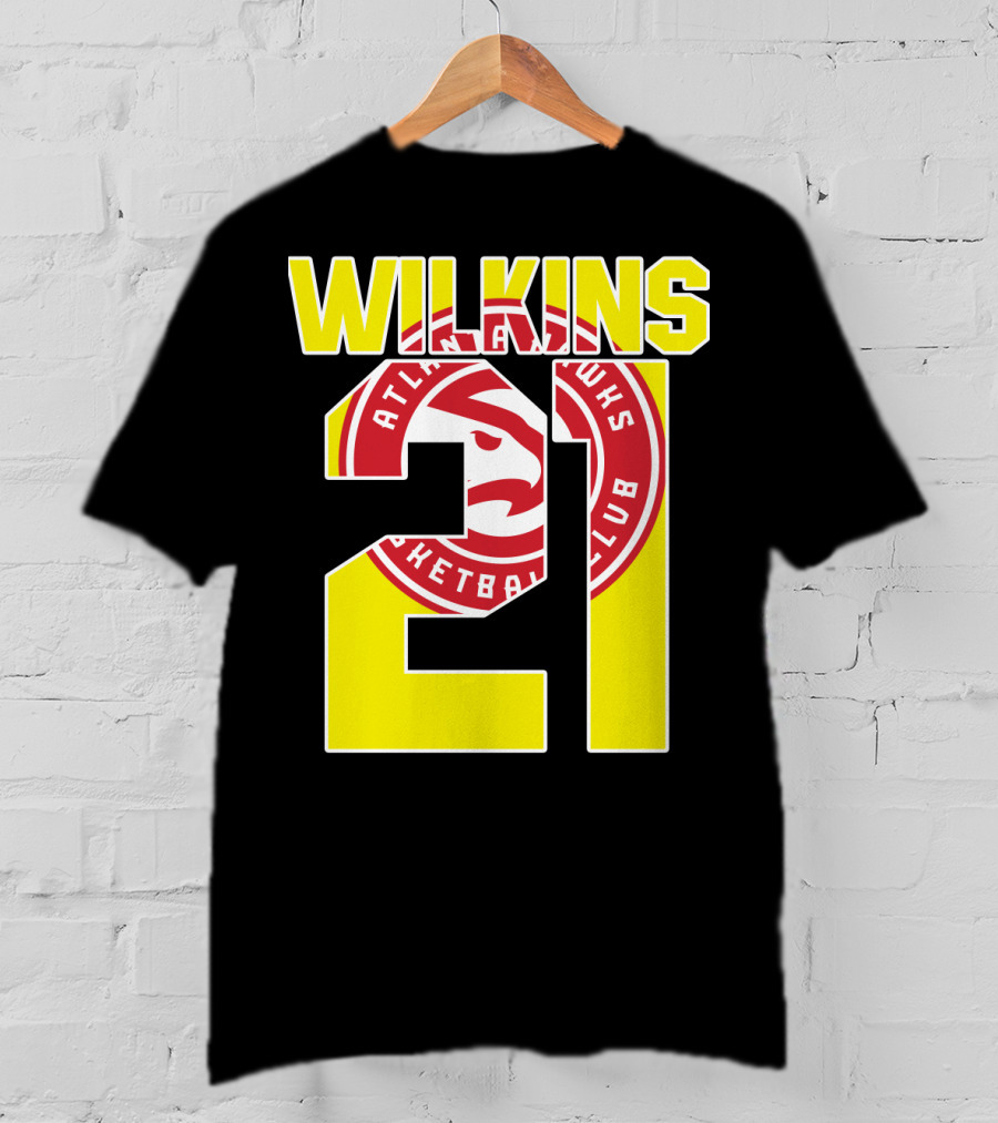 Atlanta Hawks Dominique Wilkins 21 Basketball T-Shirt