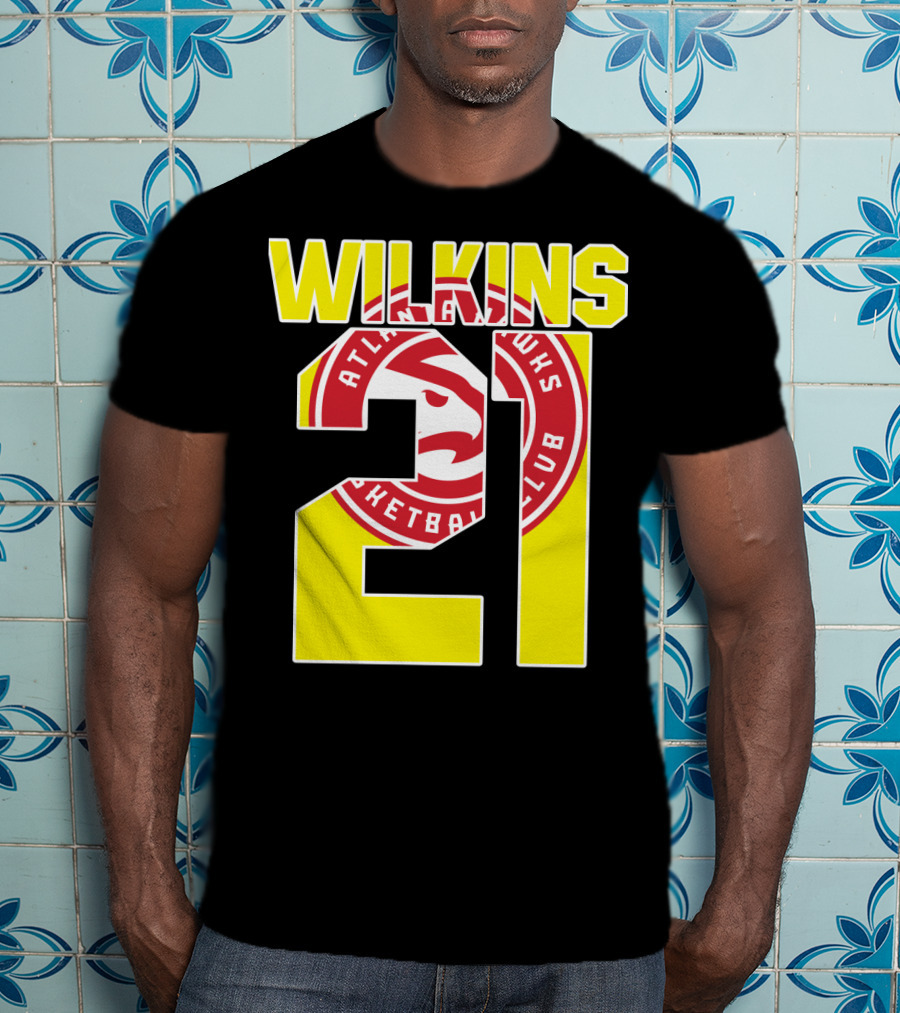 Atlanta Hawks Dominique Wilkins 21 Basketball T-Shirt
