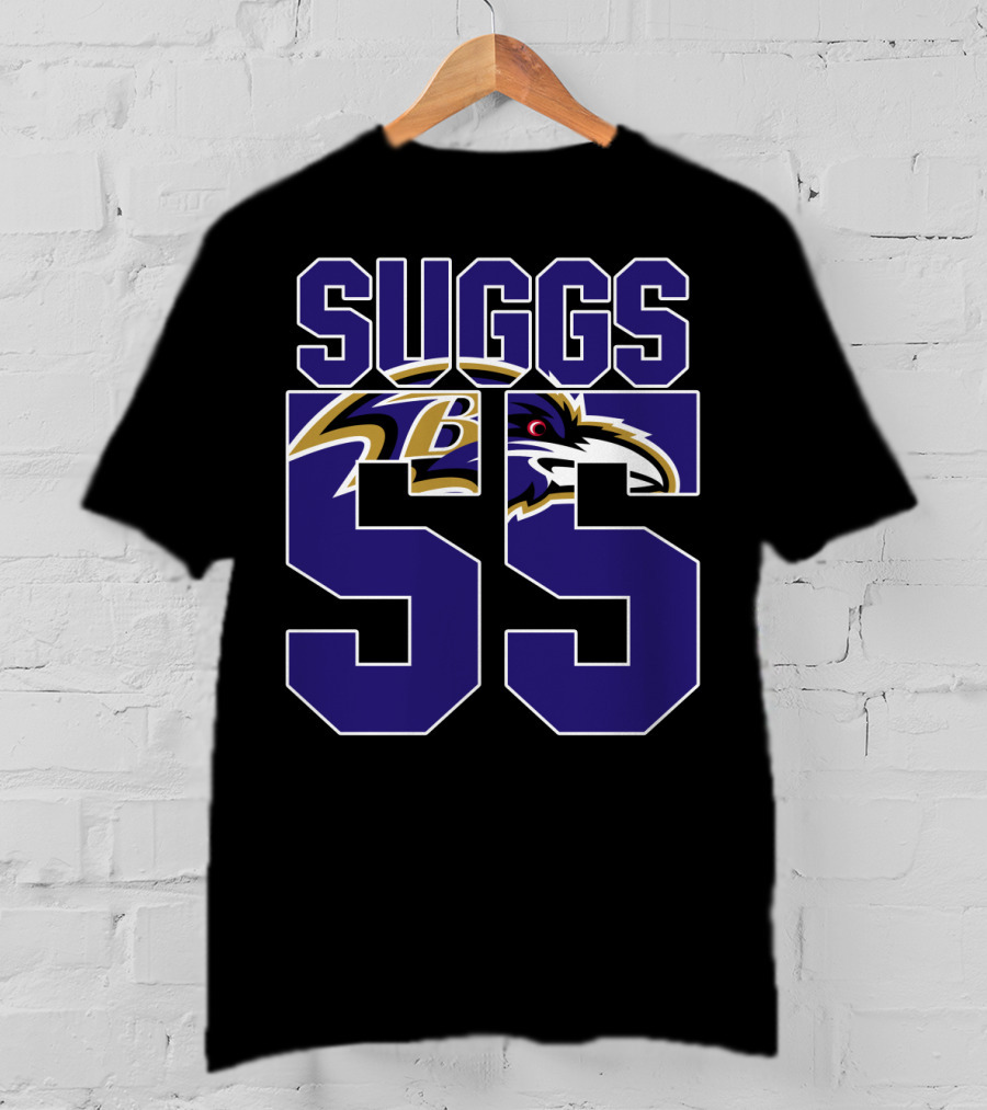 Baltimore Ravens Suggs 55 Jersey T-Shirt