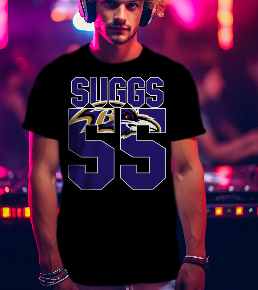 Baltimore Ravens Suggs 55 Jersey T-Shirt